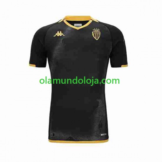 Camisola AS Monaco Homem Equipamento Segundo 2023-2024 Manga Curta
